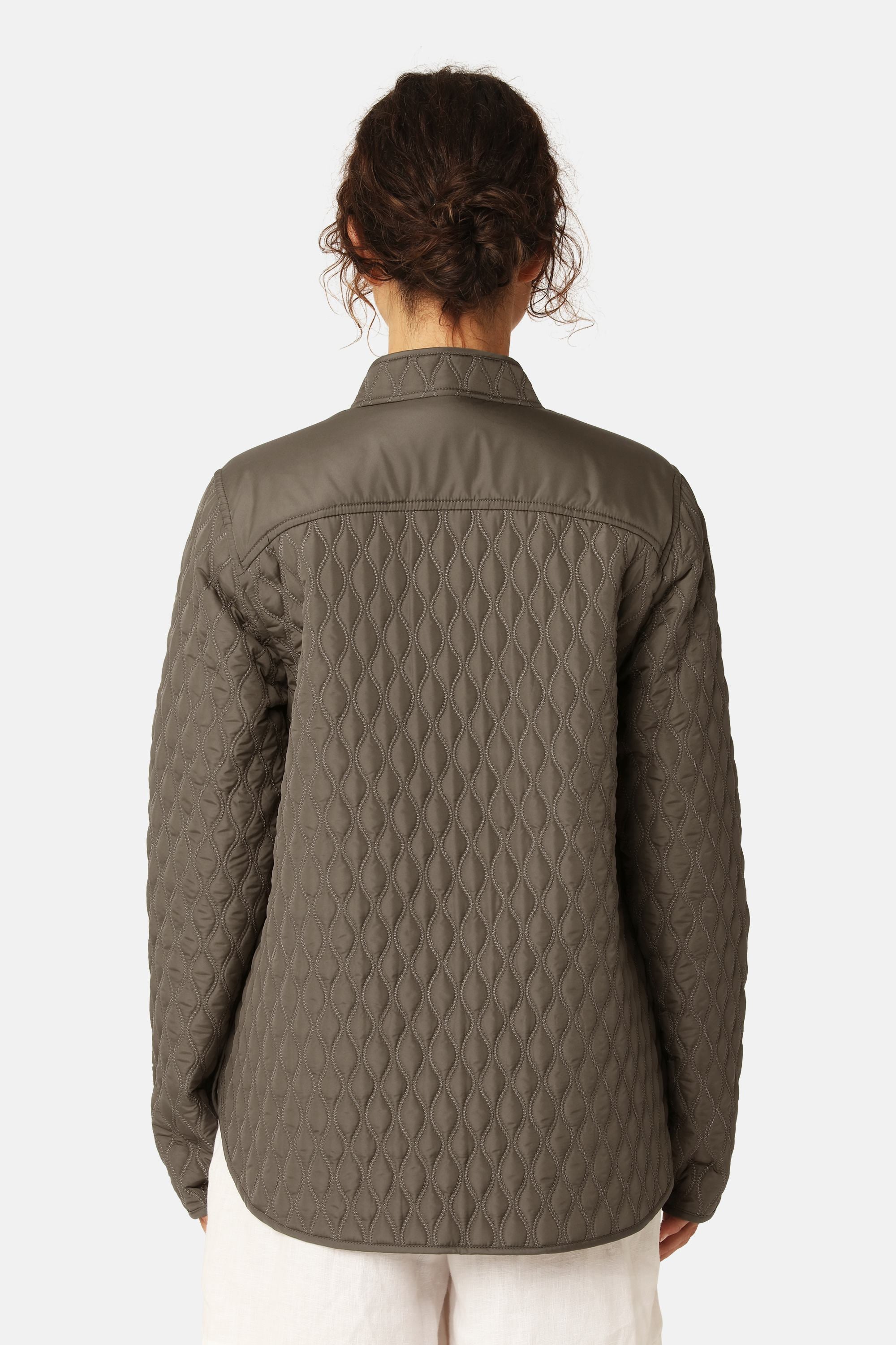 Short Quilt Jacket - Tarmac